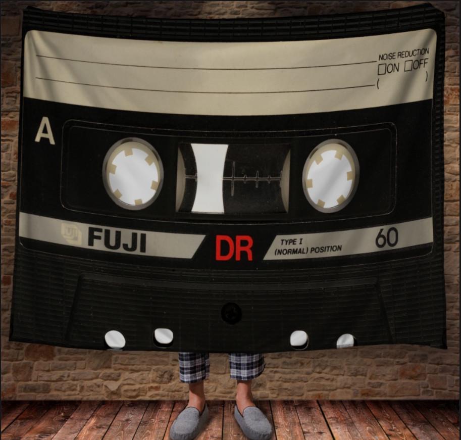 Плед з 3D принтом Аудіокасета 150x200 см (epi_1491)