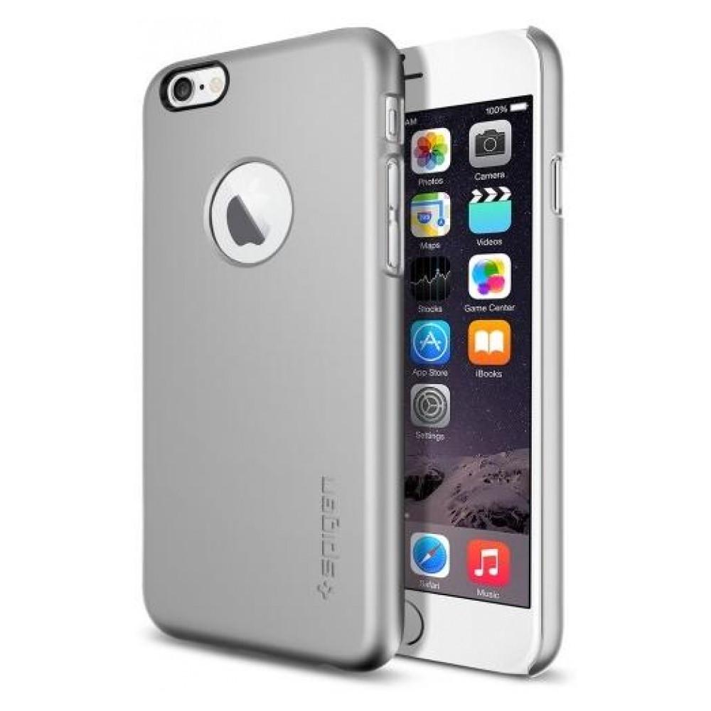 Чехол-накладка Spigen SGP Case Thin Fit A Series for iPhone 6/6S, Satin Silver (SGP10942)