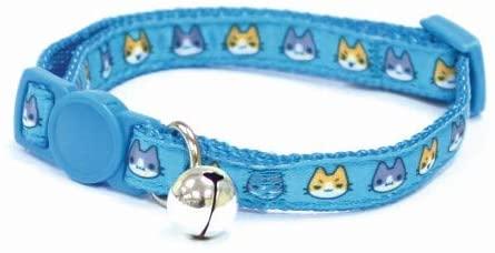 Ошейник для кота Croci CATMANIA MANGA нейлоновый со звонком 23-35x1 см Синий (1254840985)