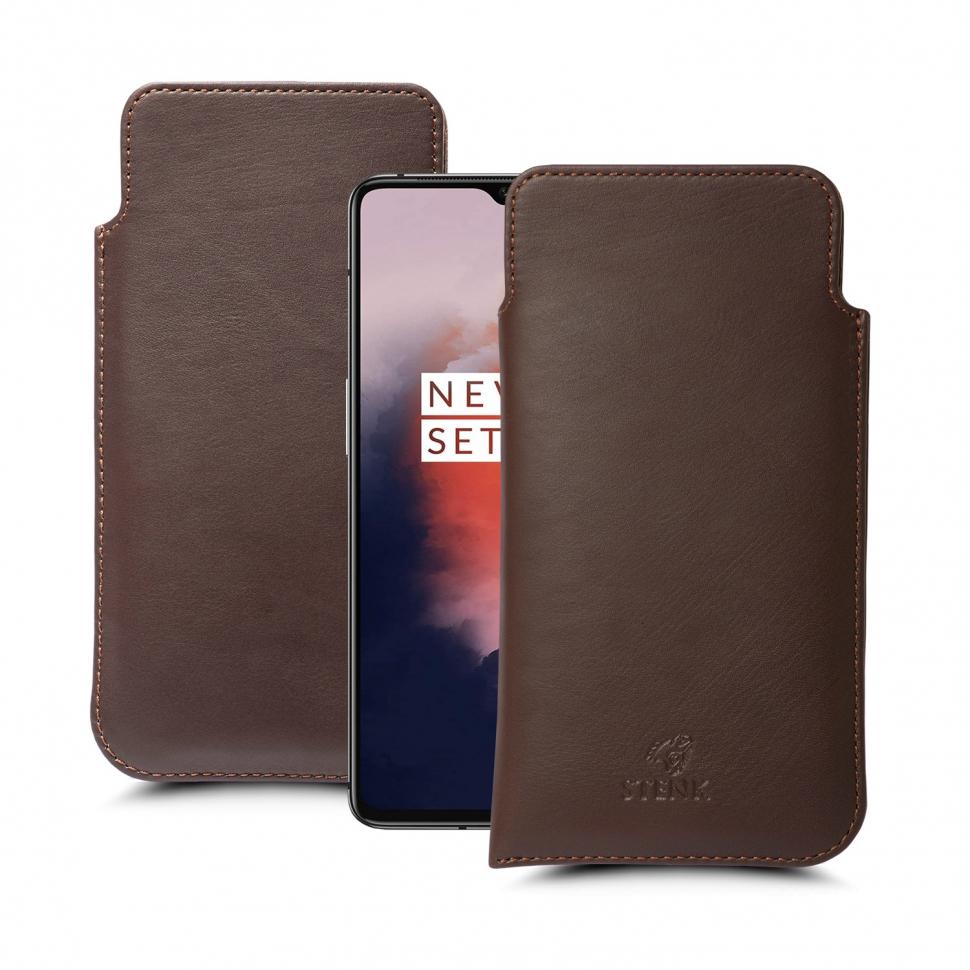 Футляр Stenk Elegance для OnePlus 7T Коричневый (65168)