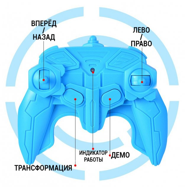 Машинка-трансформер вездеход оборотень на радиоуправлении 32x20 см - фото 4