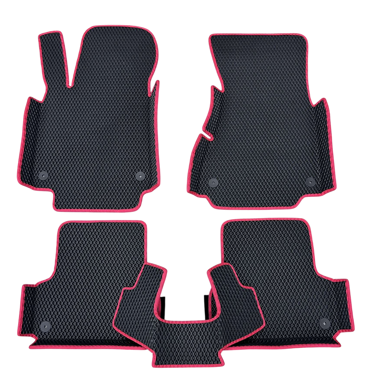 Коврики EVA с бортиками в салон для Audi A6 C7 2014-2018 гг. Черный (1984983433)