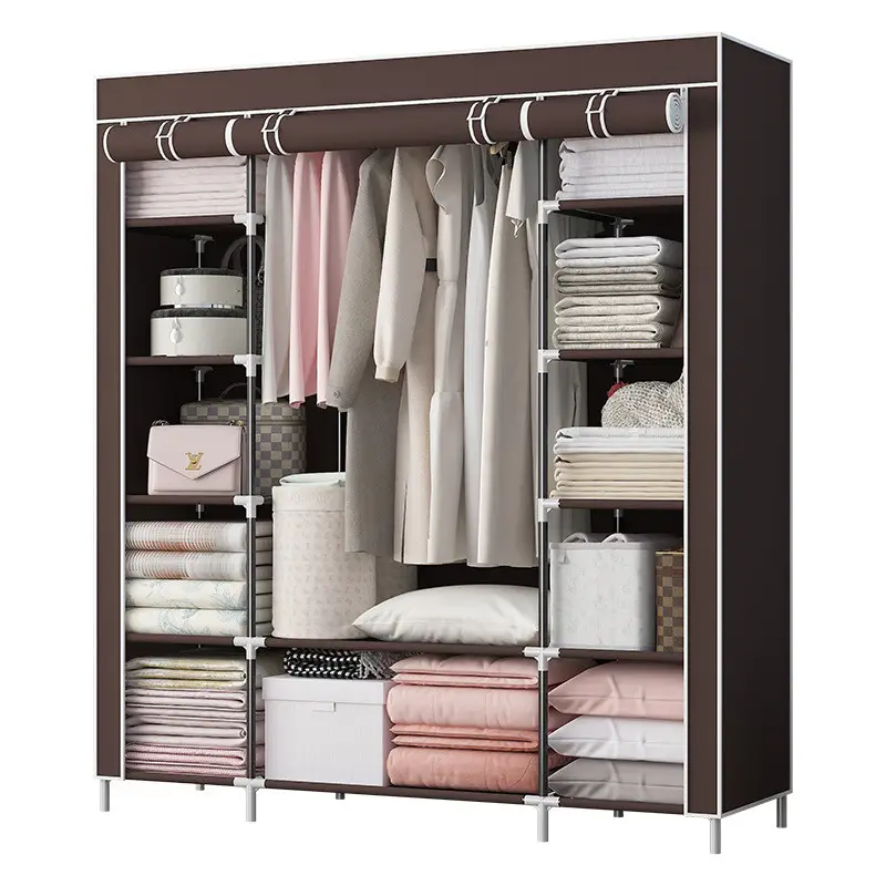 Шкаф тканевый Storage Wardrobe складной на 3 секции