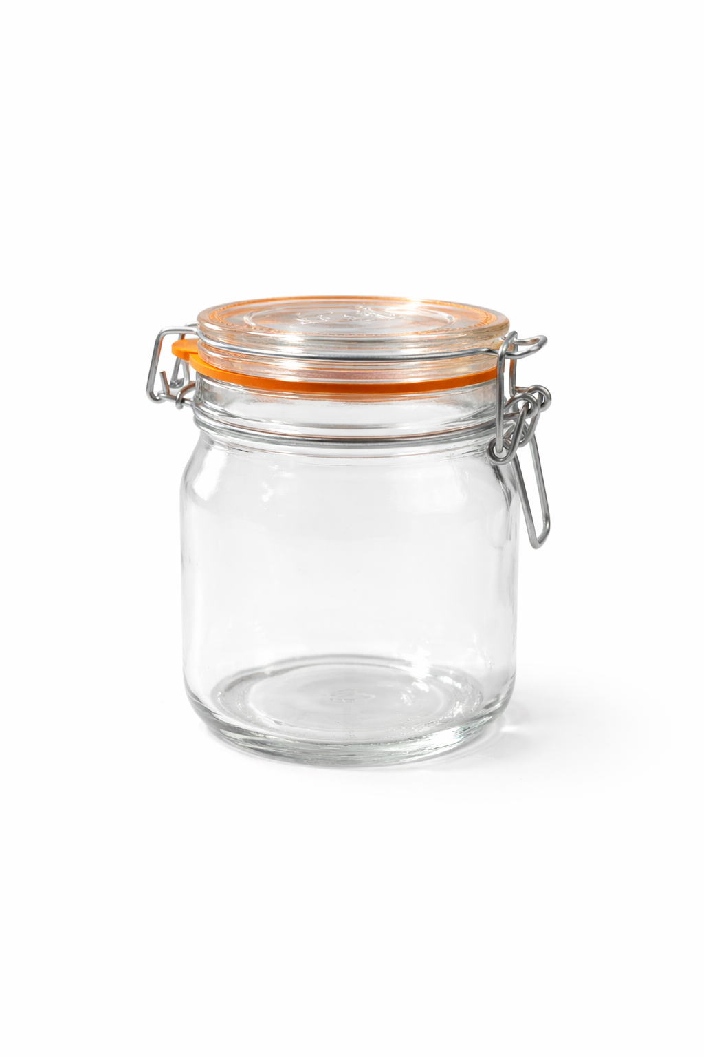 Банка скляна Komfort зі скляною кришкою 750 мл 6 шт. (4055)
