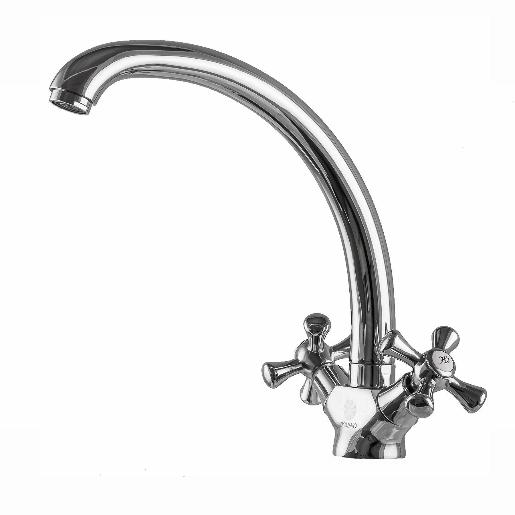 Смеситель для кухни DOMINO DKF-204-08-CRUIZE 000013050 двухвентильный Хром (108216)