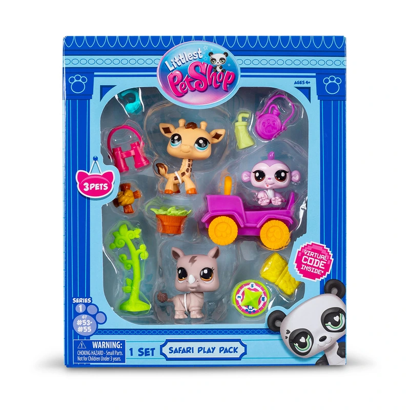 Ігровий набір LITTLEST PET SHOP САФАРІ 3 фігурки/аксесуари (22162)