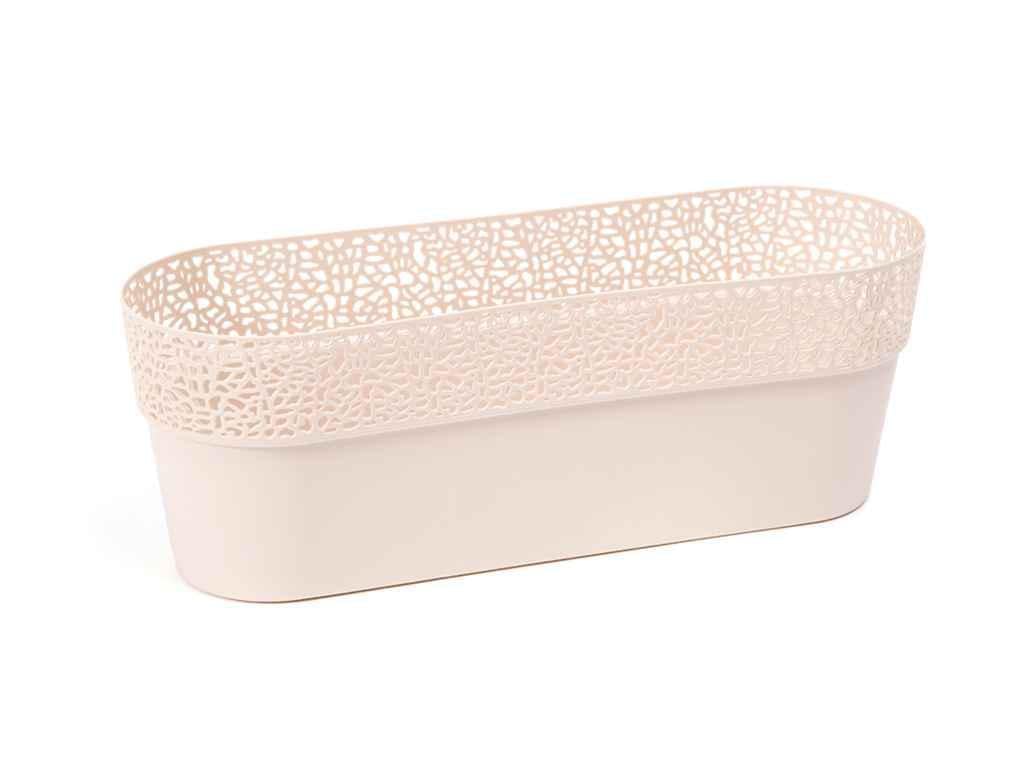 Горшок для цветов балконный Lamela 1,4 л Роса овальный 300 Светло-бежевый (798568) - фото 1 Горшок для цветов балконный Lamela 1,4 л Роса овальный 300 Светло-бежевый (798568) - фото 1