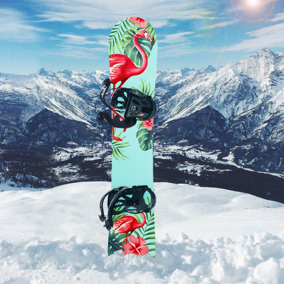 Наклейка на сноуборд Фламинго (bord_1361)