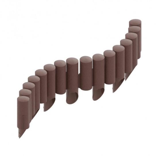 Газонна огорожа Cellfast 4 STANDARD 10 секцій по 235 мм 2,3 м Коричневий (34-041)