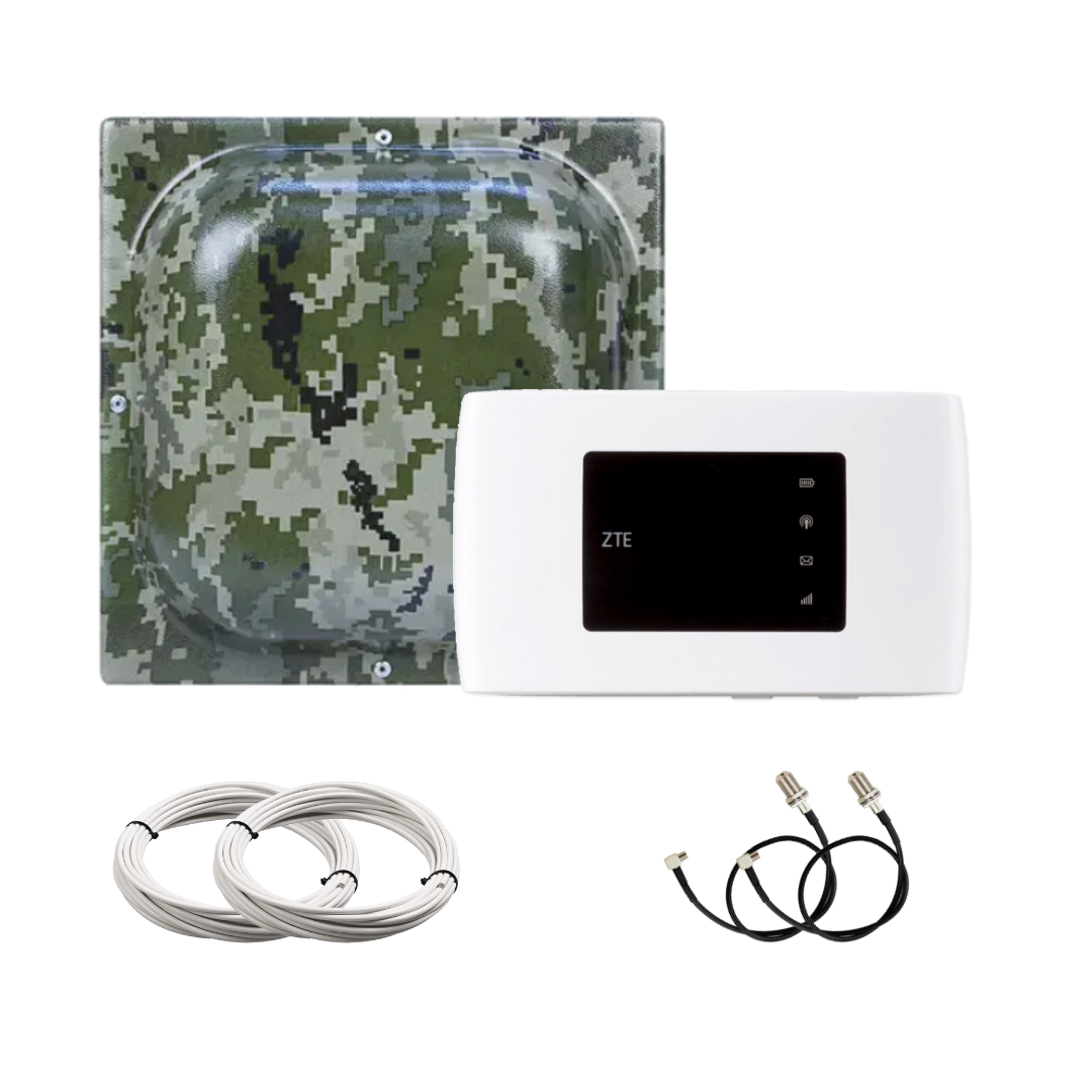 Комплект 4G-интернет WIFI роутер ZTE 920 и антенна Marketnet MIMO 18 ДБИ 900/1700-2700 МГц (006702)