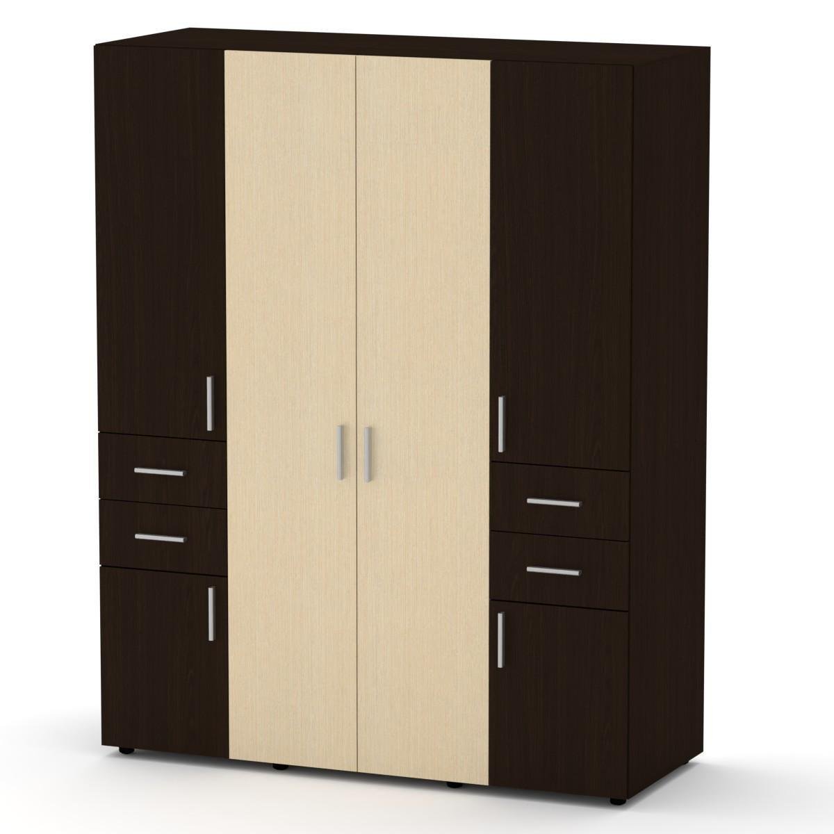 Шафа з дверми і ящиками Компаніт Шафа-20 Венге комбі