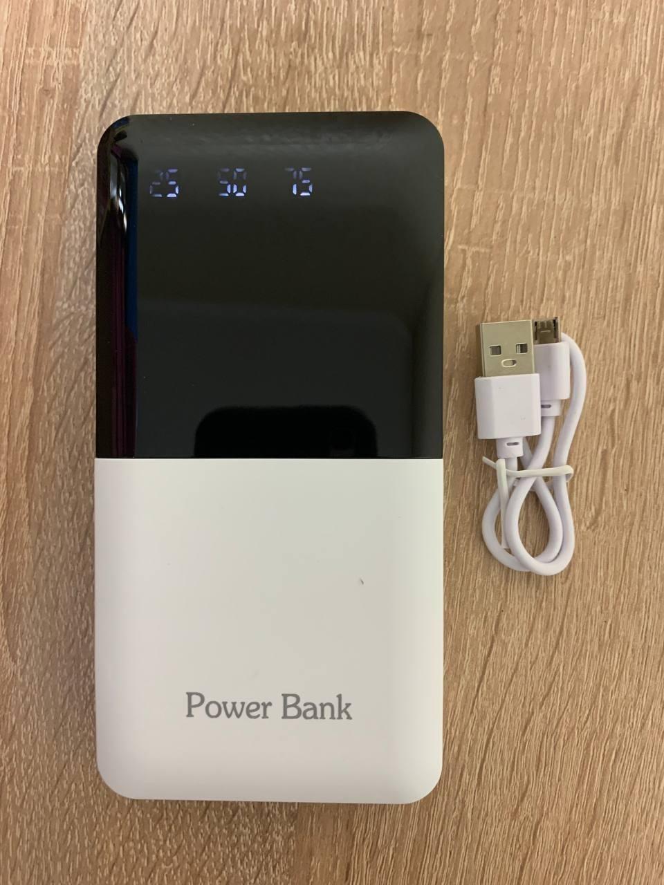 Портативна батарея зовнішня Power Bank 2 USB з індикатором заряду 40000 mAh - фото 3