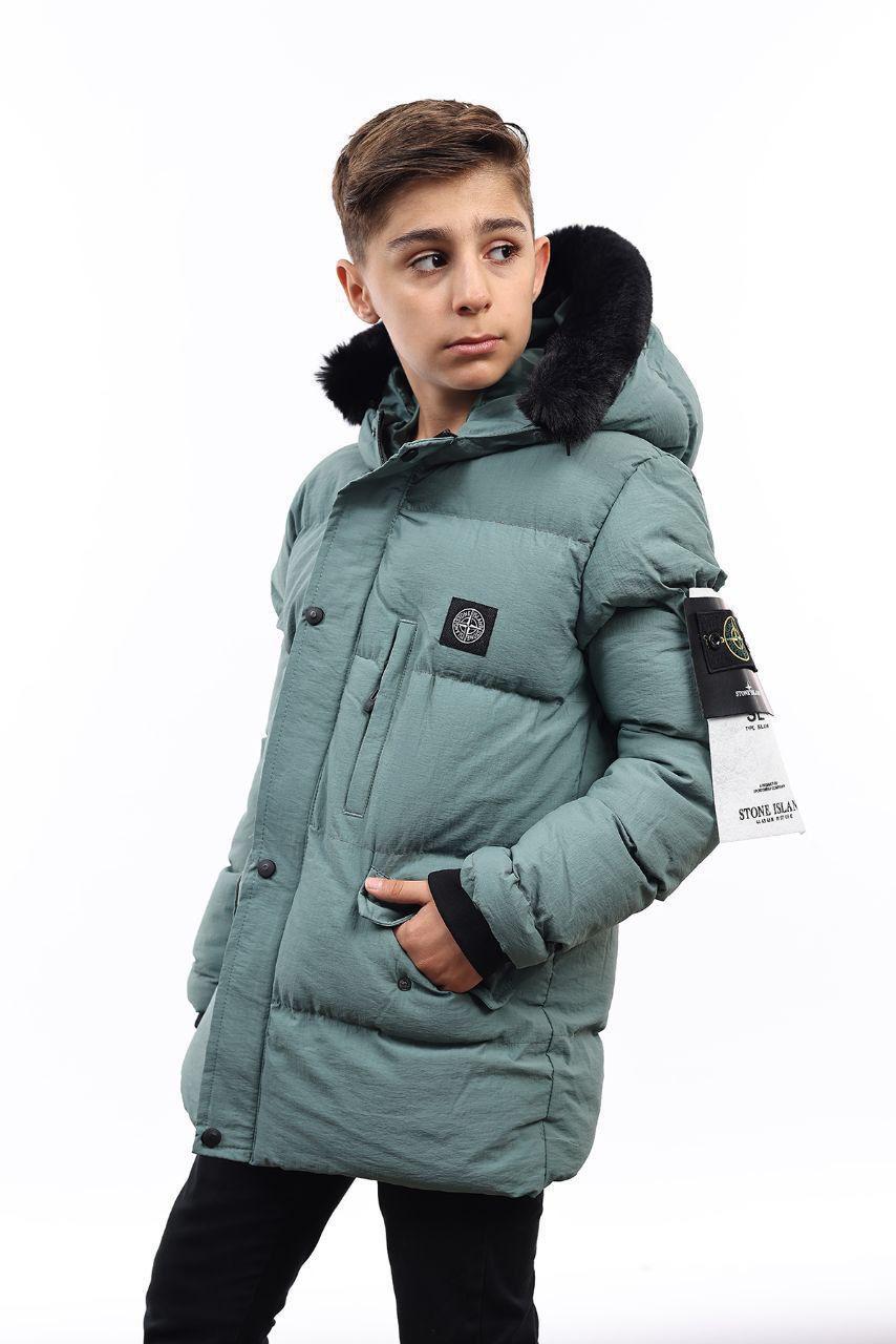 Куртка детская зимняя STONE ISLAND 158-164 см Зеленый (29871447) - фото 2 Куртка детская зимняя STONE ISLAND 158-164 см Зеленый (29871447) - фото 2