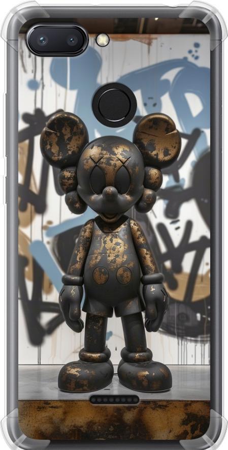 Чехол на Xiaomi Redmi 6 Bronze kaws v2 (6098sp-1521-42517)