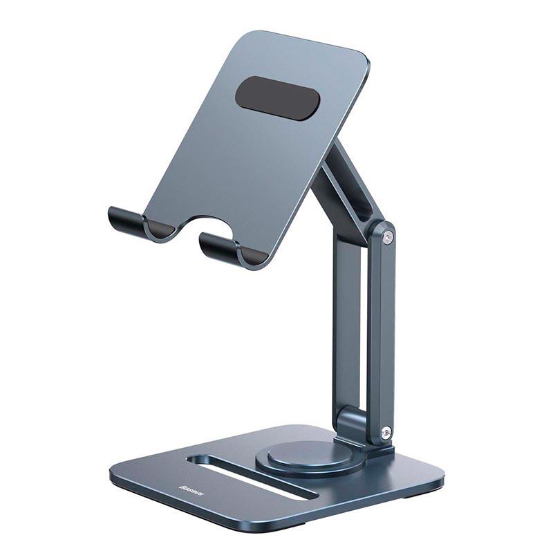 Тримач автомобільний BASEUS Desktop Biaxial Foldable Metal Stand Grey (B10431801811-00)