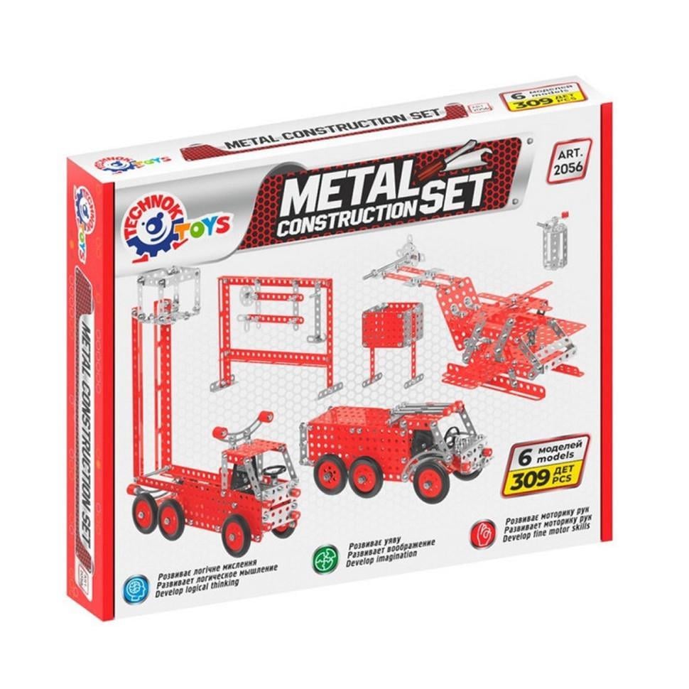 Конструктор детский металлический ТехноК 2056TXK Пожарная техника 309 деталей (24826)