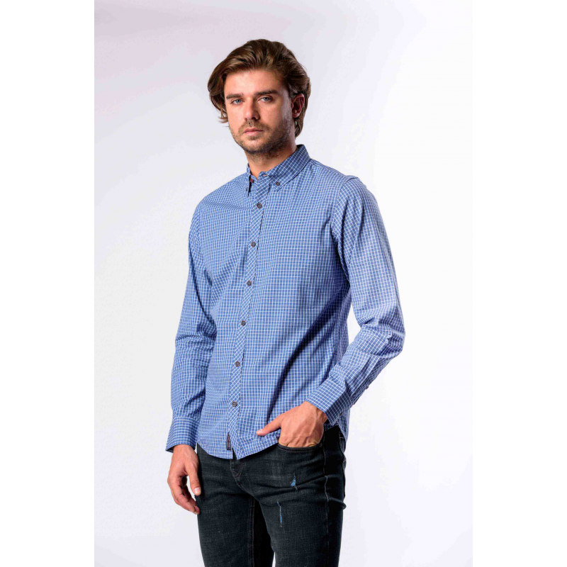 Сорочки чоловічі Lee Cooper 10295687 M Блакитний - фото 3