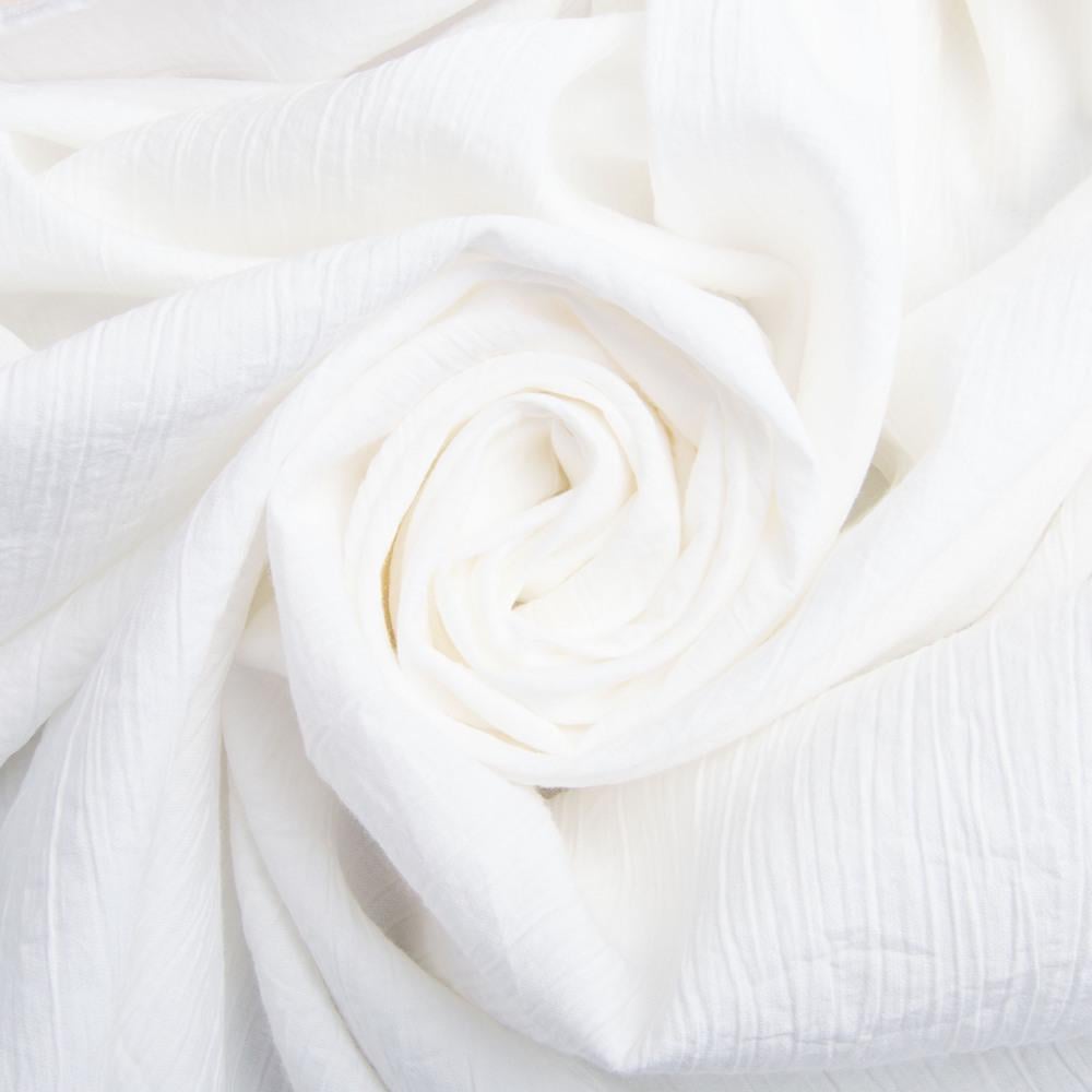 Ткань платяная вискоза креш 135 г/м2 150 см Молоко (27300)