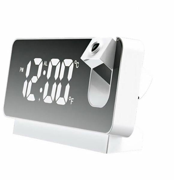 Проекційний годинник електроний світлодіодний Білий (id_3005)