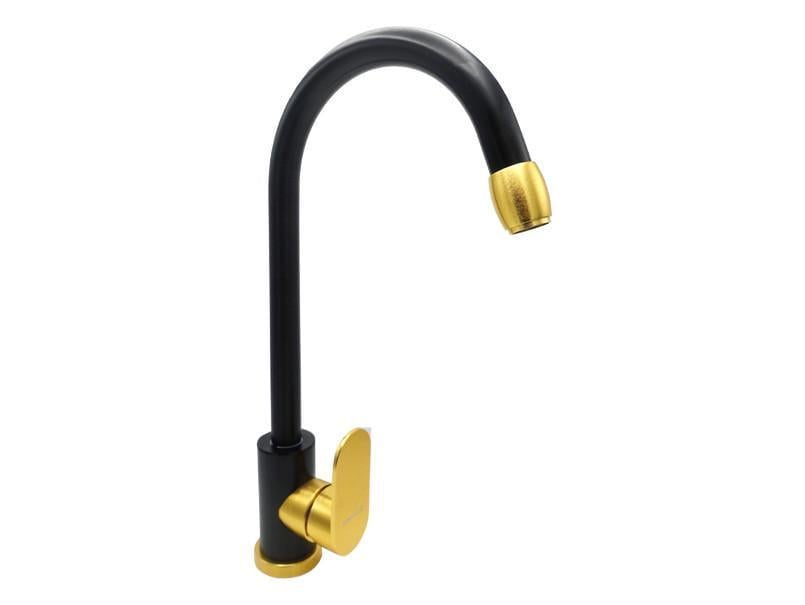 Смеситель для кухонной мойки Millz MRS-AL-A-22 Черный с золотом (ТР-00026979)