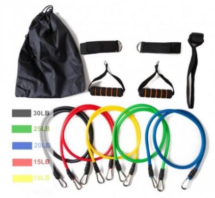 Набор для тренировок Power 2 набор трубчатых эспандеров/фитнес колесо - фото 5 Набор для тренировок Power 2 набор трубчатых эспандеров/фитнес колесо - фото 5