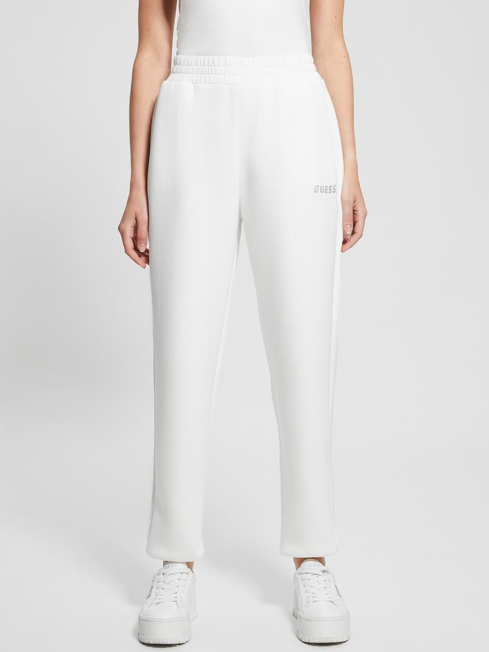 Джогеры женские спортивные Guess Eco Cecilia Scuba S Белый (2789377865)