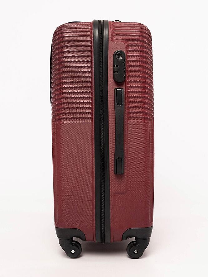 Валіза жіноча L Бордовий (ЦБ-00197815) - фото 4 Валіза жіноча L Бордовий (ЦБ-00197815) - фото 4