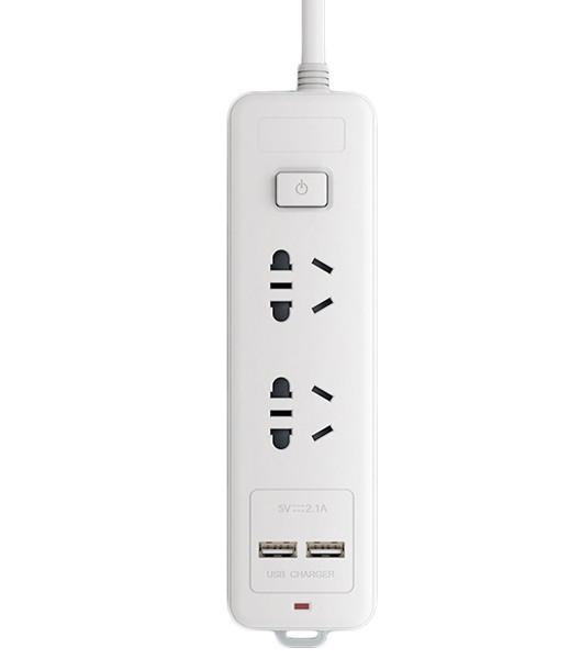 Удлинитель Opple Power Strip 2 розетки 2 USB 1,8 м White