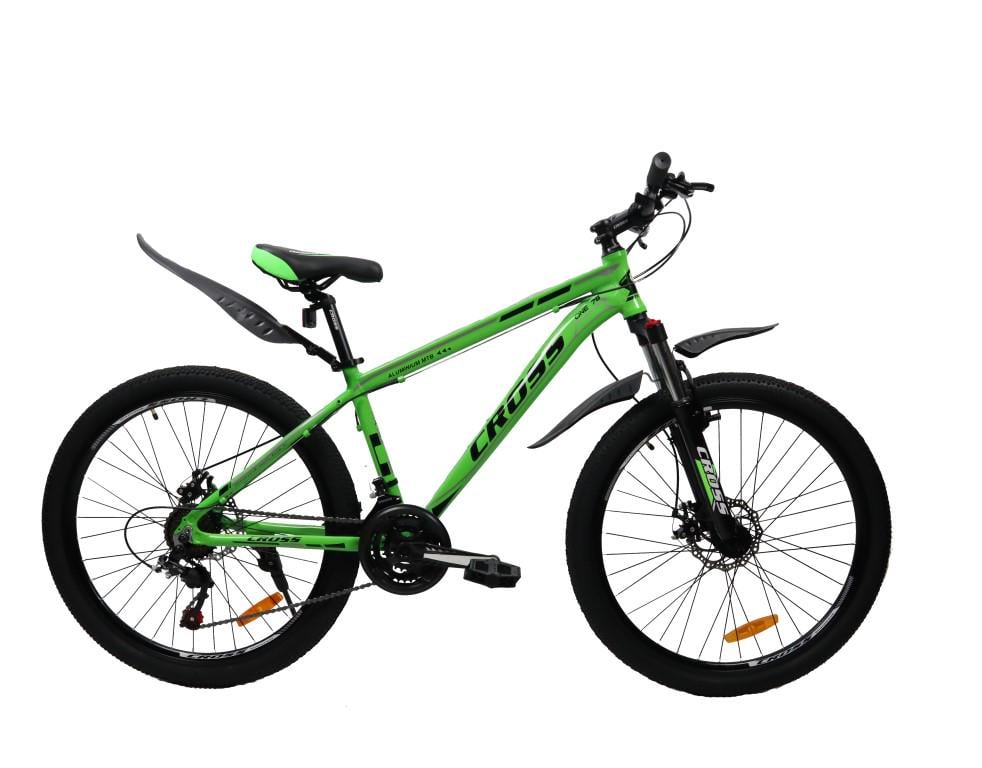 Велосипед алюминиевый Cross Hunter 24" Рама 12,5" Зеленый