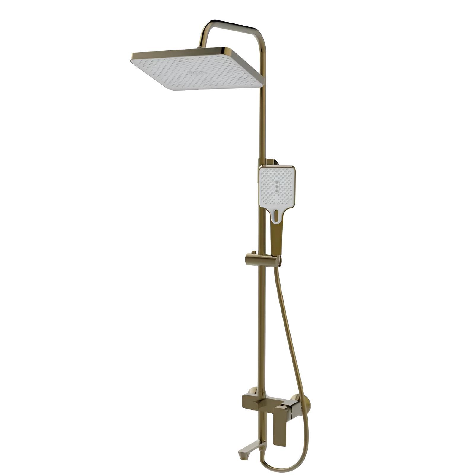 Душевая колонна со смесителем Haiba KUBUS 009-J BRUSHED Gold (HB9627)