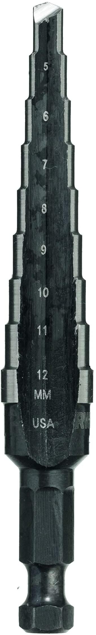 Сверло многоступенчатое Irwin unibit 1M 4-12 мм 9 отверстий  (10502850) - фото 2