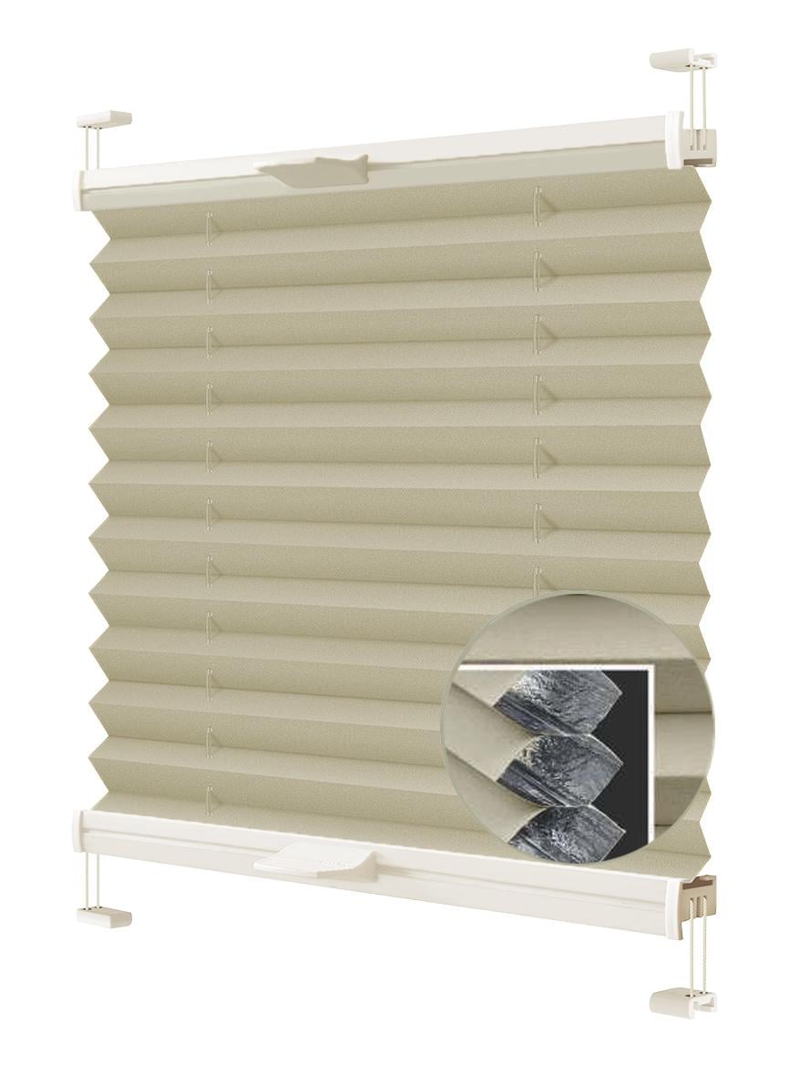 Жалюзи-плиссе Wenster тканевые Cosimo VS2 Albedo Duo Thermo Blackout 302 45х130 см Бежевый (3171374019582)