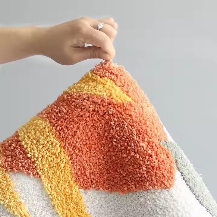 Коврик для ванной комнаты микрофибра атиковзный 50х80 см Цветочный принт (2590505527) - фото 4 Коврик для ванной комнаты микрофибра атиковзный 50х80 см Цветочный принт (2590505527) - фото 4