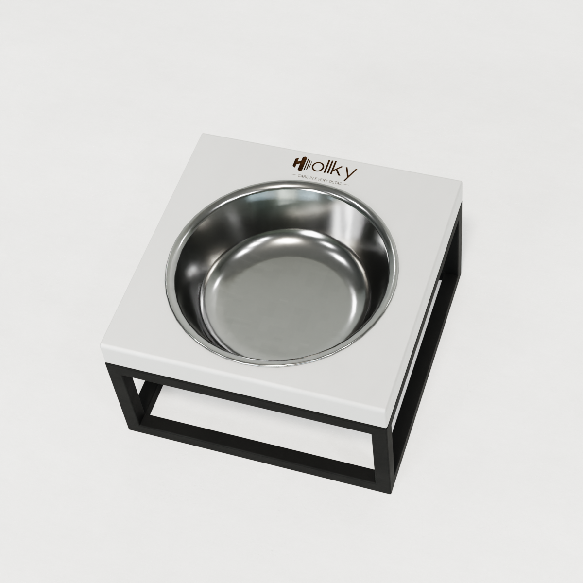 Миска на подставке для кошек и маленьких собак Hollky Base Solo S 0,45 л (S-18187-BLWH) - фото 6 Миска на подставке для кошек и маленьких собак Hollky Base Solo S 0,45 л (S-18187-BLWH) - фото 6