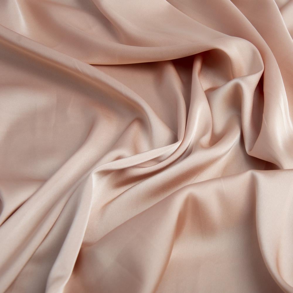 Тканина плательная атлас шовк Vanessa т/персик