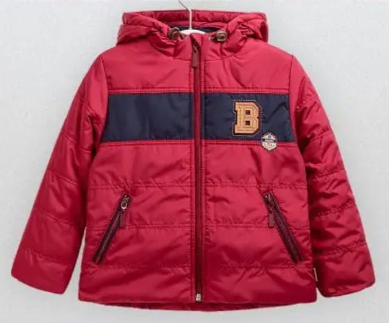 Куртка демі для хлопчика Bembi 134 см Червоний (КТ 170)
