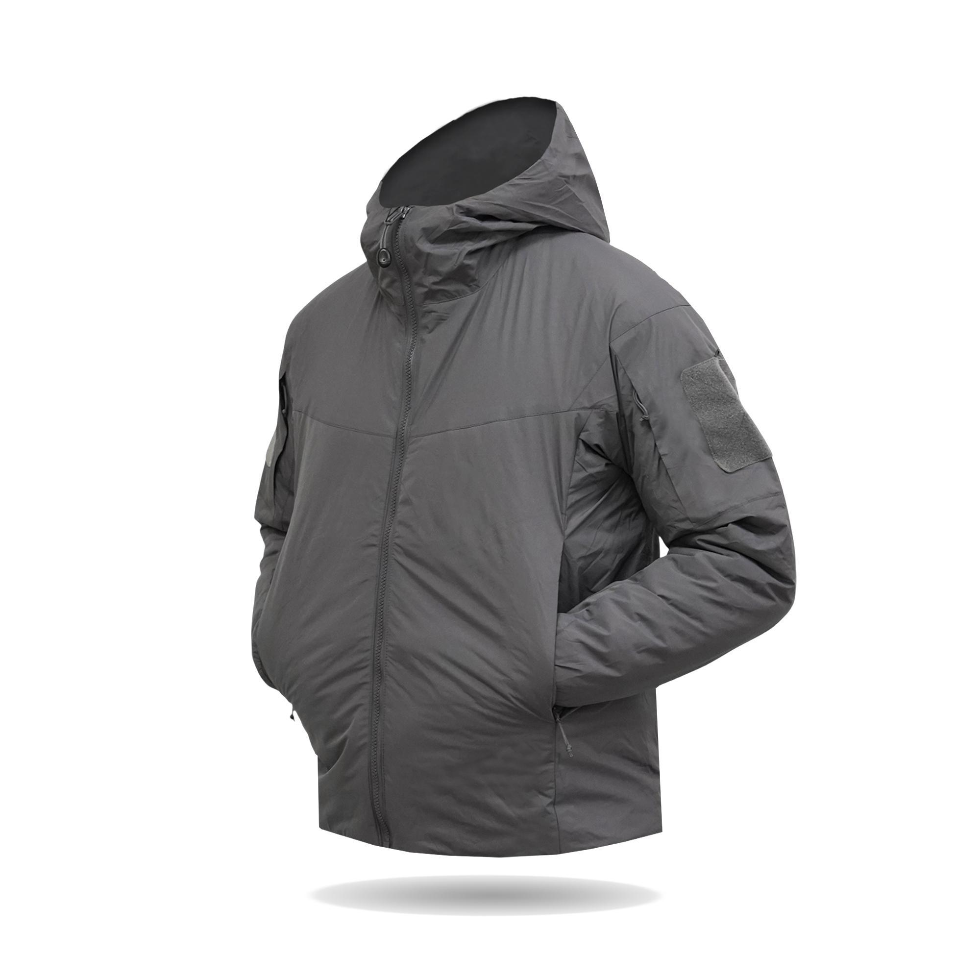 Пуховик зимний утепленный BR YWH с утеплителем G-Loft 2XL Серый (7291-2-2XL)