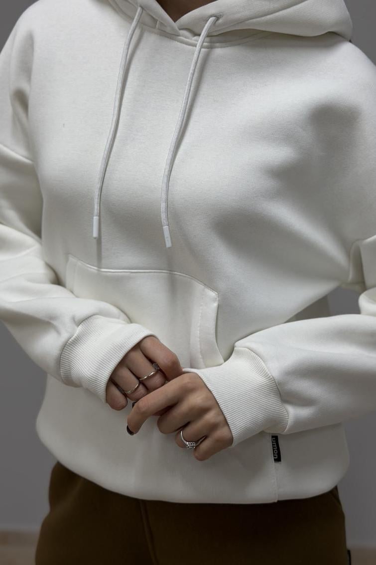 Худі жіночий М0211.4 з капюшоном M Кремовий (30665225) - фото 3 Худі жіночий М0211.4 з капюшоном M Кремовий (30665225) - фото 3