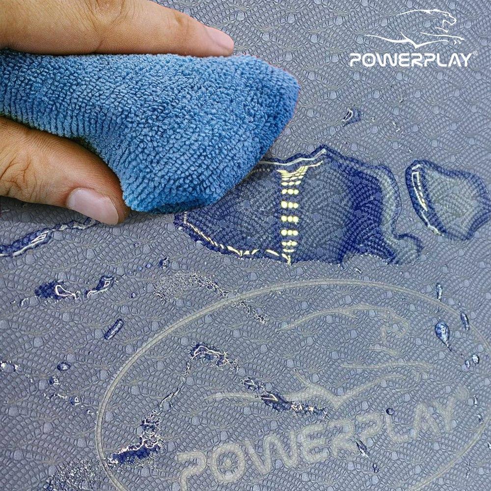 Килимок PowerPlay 4150 TPE Premium Performance Mat для йоги та фітнесу 183x61x0,6 см Синій - фото 10