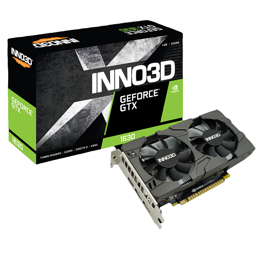 Видеокарта Inno3D GeForce GTX1630 Twin X2 OC 4 Гб GDDR6 64 bit PCI Express (N16302-04D6X-1177VA25) - фото 3