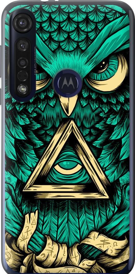 Чехол на Motorola G8 Plus Сова Арт-тату (3971u-1837-42517)