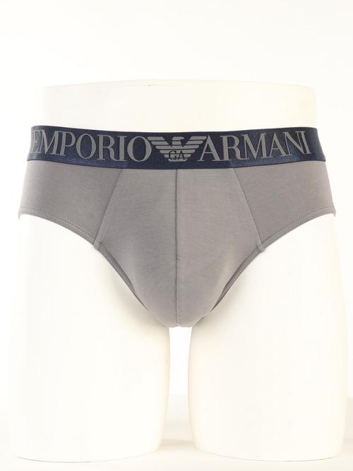 Трусы мужские слипы Emporio Armani M Серый (2F511-110814сір)