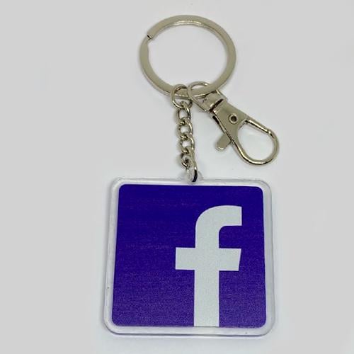 Брелок акриловый Facebook в подарочной уп. (3367)
