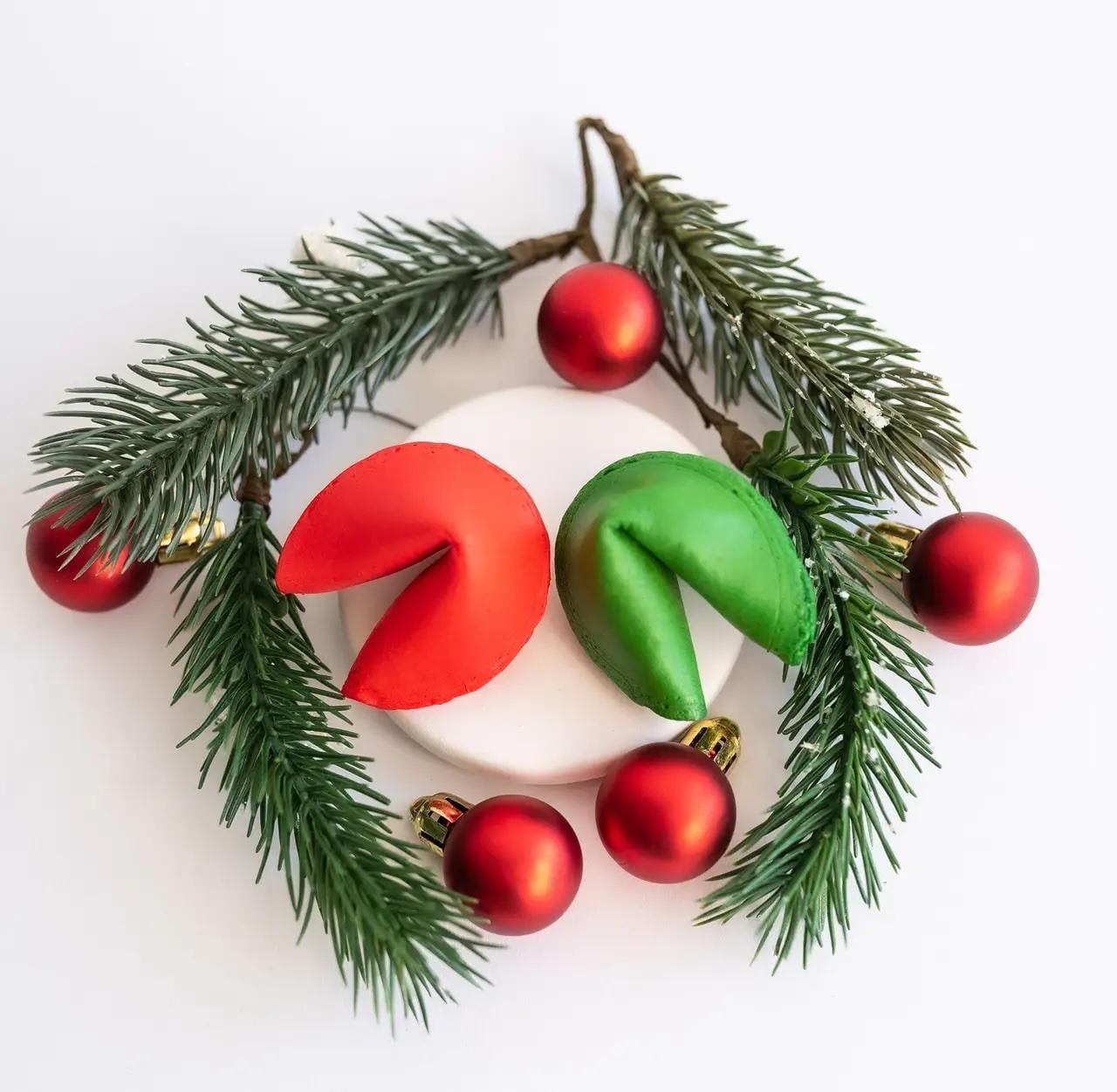 Печиво новорічне Fortune Cookies з передбаченнями (0005)