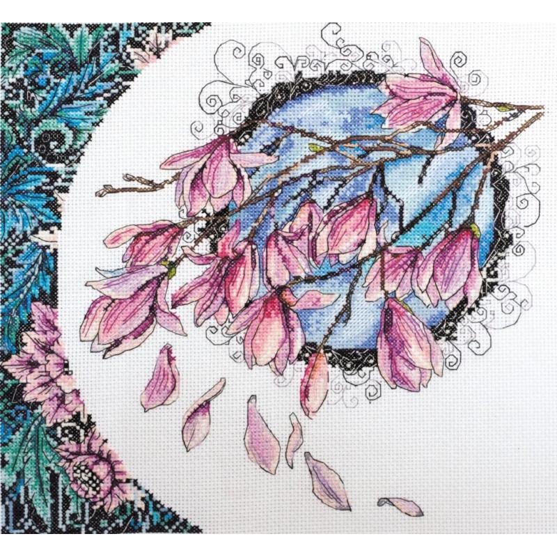 Набор для вышивания крестиком Абрис Арт AH-106 Кружева весны (47691)