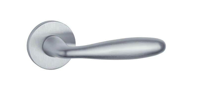 Дверная ручка APRILE Verbena R 7S тонкая розетка Сатин хром