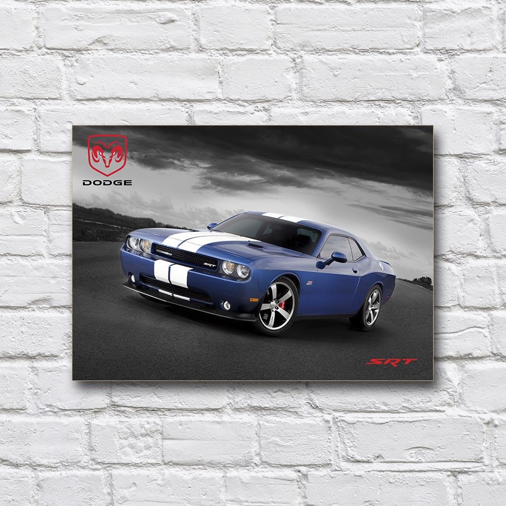 Постер дерев’яний Dodge Challenger 210х297 мм (18169721)