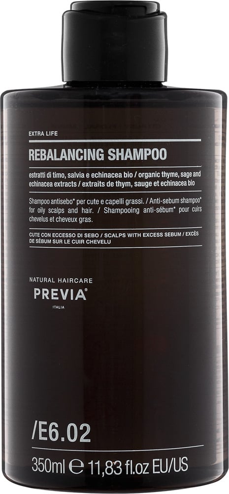 Шампунь PREVIA E6.02 Rebalancing Shampoo для жирної шкіри голови 350 мл (12329)