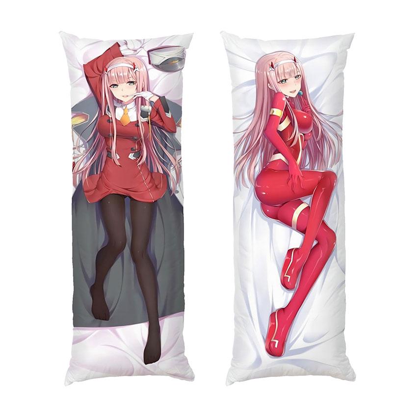 Подушка дакимакура Zero Two Anime Darling in the Franxx габардин 150х50 см (112598-3)