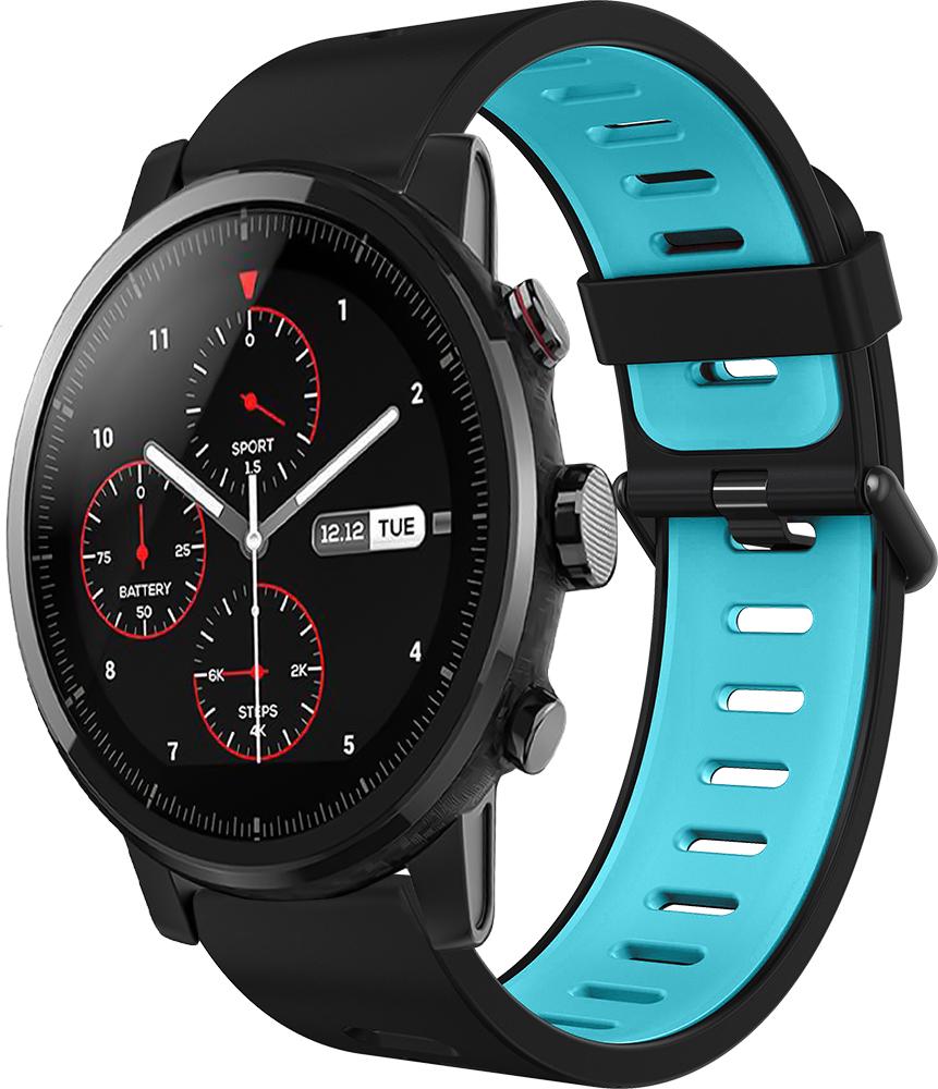 Ремешок Traf для Amazfit Stratos Black/Blue (28906)